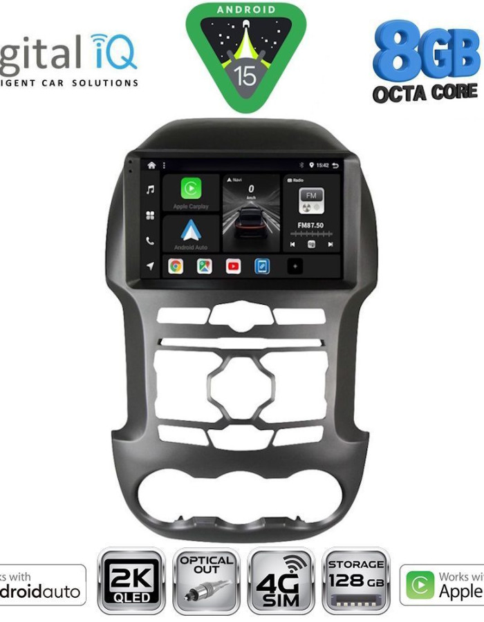DIGITAL IQ BXK 20171S_CPAA (9inc) MULTIMEDIA TABLET for FORD RANGER mod. 2011-2015