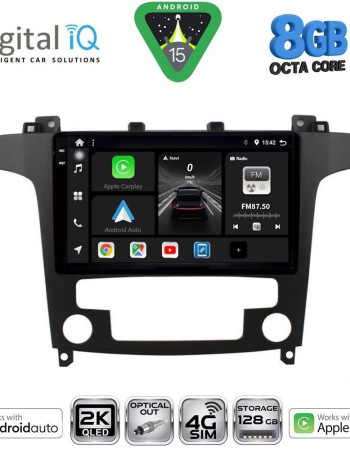 DIGITAL IQ BXK 20175_CPAA CLIMA (9inc) MULTIMEDIA TABLET for FORD SMAX mod. 2006-2014