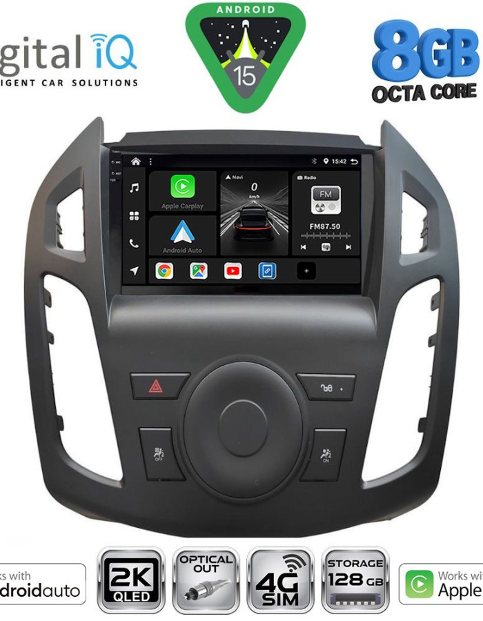 DIGITAL IQ BXK 20176_CPAA (9inc) MULTIMEDIA TABLET for FORD TRANSIT CONNECT mod. 2013-2018