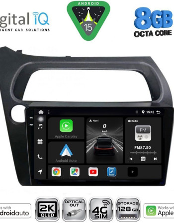DIGITAL IQ BXK 20189_CPAA (9inc) MULTIMEDIA TABLET for HONDA CIVIC 3D-5D mod. 2006-2012