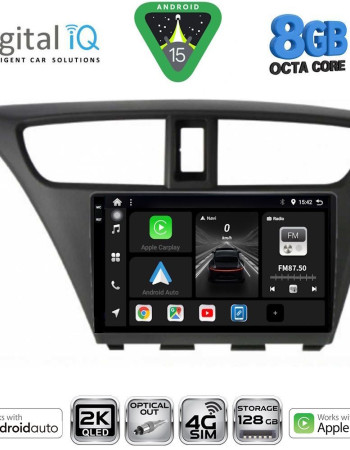 DIGITAL IQ BXK 20190_CPAA (9inc) MULTIMEDIA TABLET for HONDA CIVIC mod. 2012-2016