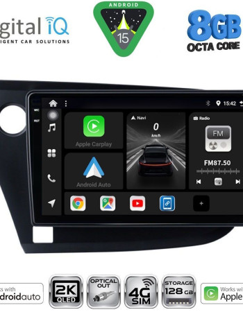 DIGITAL IQ BXK 20205_CPAA (9inc) MULTIMEDIA TABLET for HONDA INSIGHT mod. 2009-2014