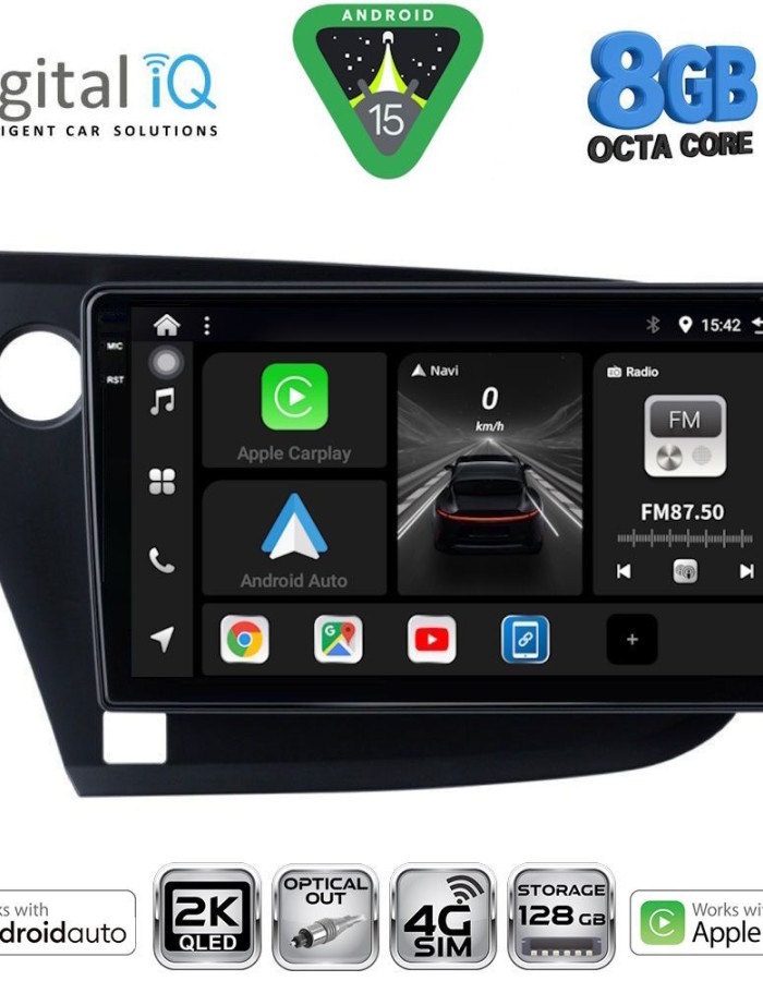 DIGITAL IQ BXK 20205_CPAA (9inc) MULTIMEDIA TABLET for HONDA INSIGHT mod. 2009-2014