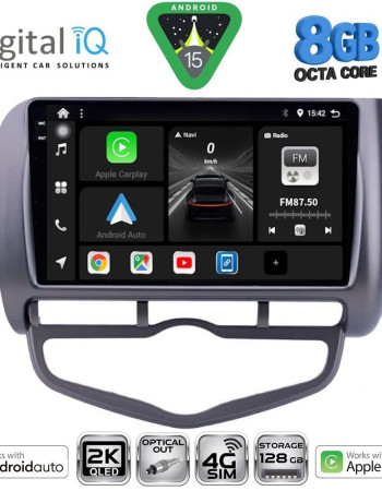 DIGITAL IQ BXK 20210_CPAA CLIMA (9inc) MULTIMEDIA TABLET for HONDA JAZZ mod. 2002-2008