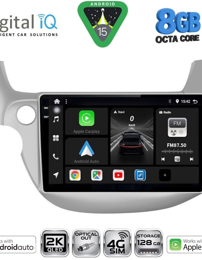 DIGITAL IQ BXK 20211_CPAA (10inc) MULTIMEDIA TABLET for HONDA JAZZ mod. 2008-2012