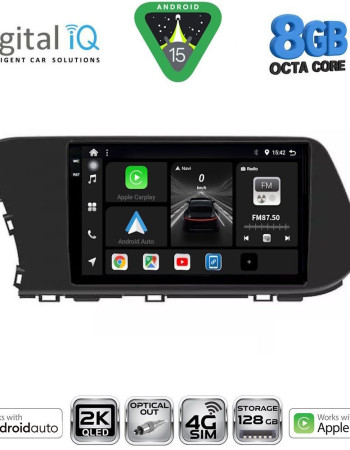 DIGITAL IQ BXK 20220_CPAA (10inc) MULTIMEDIA TABLET for HYUNDAI i20 - BAYON mod. 2020-2026