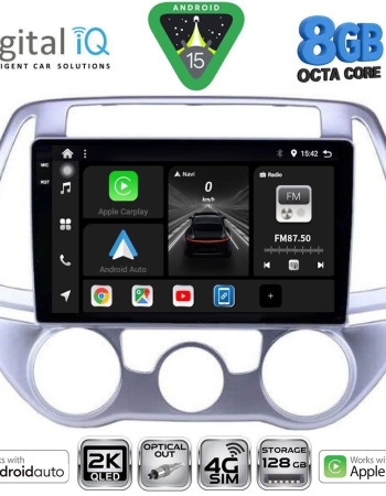 DIGITAL IQ BXK 20227_CPAA A/C (9inc) MULTIMEDIA TABLET for HYUNDAI i20 mod. 2008-2012