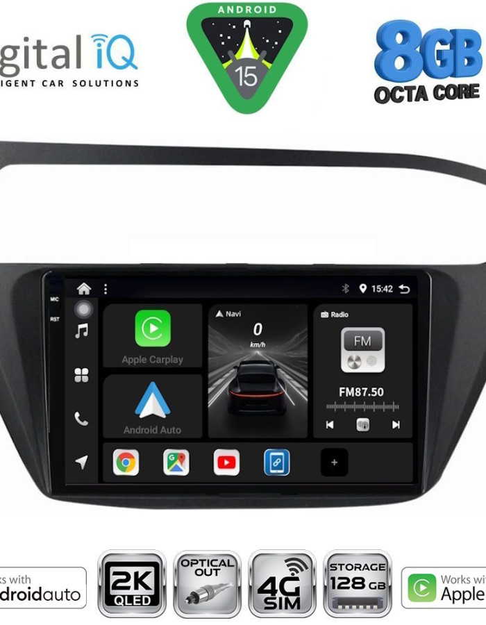 DIGITAL IQ BXK 20230_CPAA (9inc) MULTIMEDIA TABLET for HYUNDAI i20 mod. 2018-2021