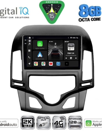 DIGITAL IQ BXK 20231_CPAA CLIMA (9inc) MULTIMEDIA TABLET for HYUNDAI i30 mod. 2007-2012