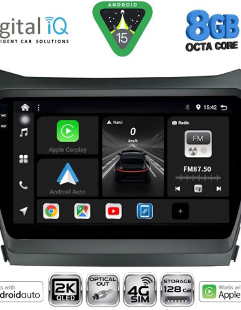DIGITAL IQ BXK 20238_CPAA (9inc) MULTIMEDIA TABLET for HYUNDAI IX45 - SANTA FE mod. 2013-2017