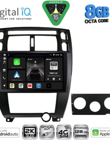 DIGITAL IQ BXK 20241BL_CPAA (10inc) MULTIMEDIA TABLET for HYUNDAI TUCSON mod. 2004-2010 (BLACK)