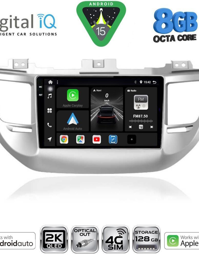 DIGITAL IQ BXK 20243_CPAA (9inc) MULTIMEDIA TABLET for HYUNDAI TUCSON  mod. 2015-2019