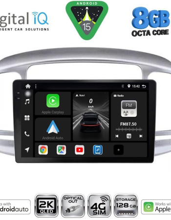 DIGITAL IQ BXK 20249SL_CPAA (9inc) MULTIMEDIA TABLET for HYUNDAI ACCENT mod. 2005-2012 (SILVER)