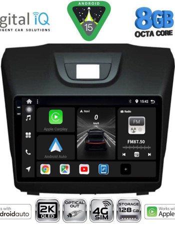 DIGITAL IQ BXK 20255_CPAA (9inc) MULTIMEDIA TABLET for ISUZU DMAX mod. 2012-2020