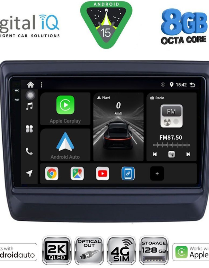 DIGITAL IQ BXK 20256_CPAA (9inc) MULTIMEDIA TABLET for ISUZU DMAX mod. 2020-2026