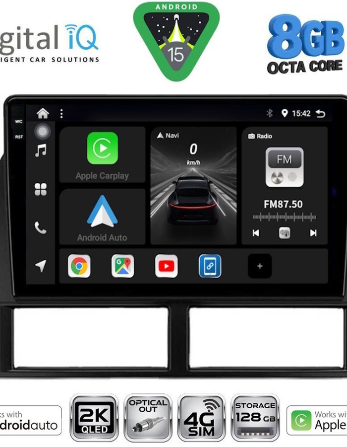 DIGITAL IQ BXK 20280_CPAA (9inc) MULTIMEDIA TABLET for JEEP GRAND CHEROKEE mod. 1999-2004