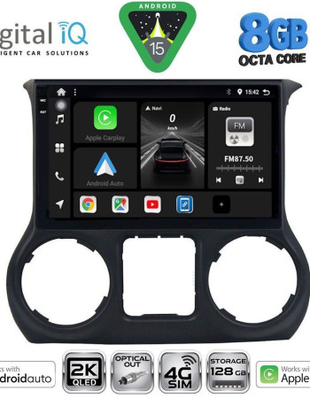 DIGITAL IQ BXK 20296_CPAA (10inc) MULTIMEDIA TABLET for JEEP WRANGLER  mod. 2014-2017