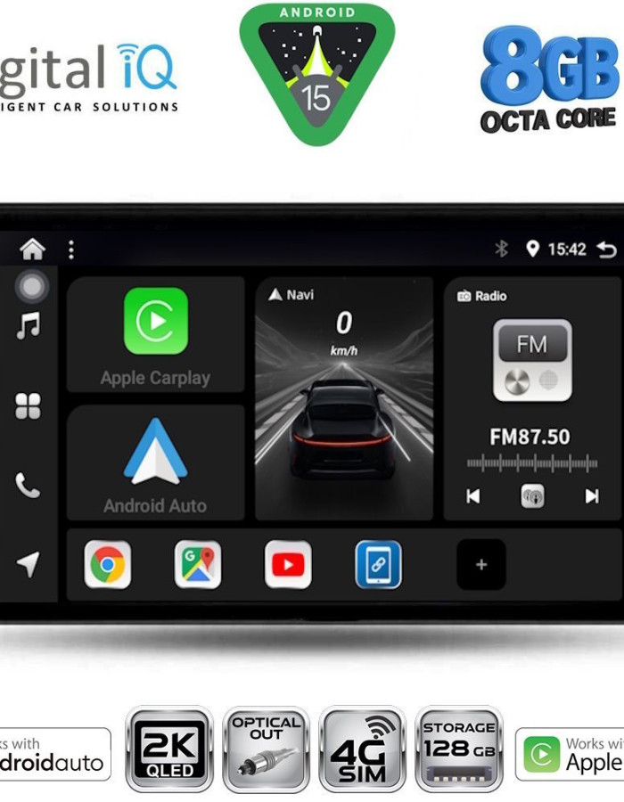 DIGITAL IQ BXK 20324_CPAA (CLIMA+A/C) (9inc) MULTIMEDIA TABLET for KIA SPORTAGE mod. 2004-2010