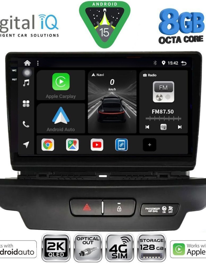 DIGITAL IQ BXK 20304_CPAA (9inc) MULTIMEDIA TABLET for KIA CEED - XCEED mod. 2018-2022