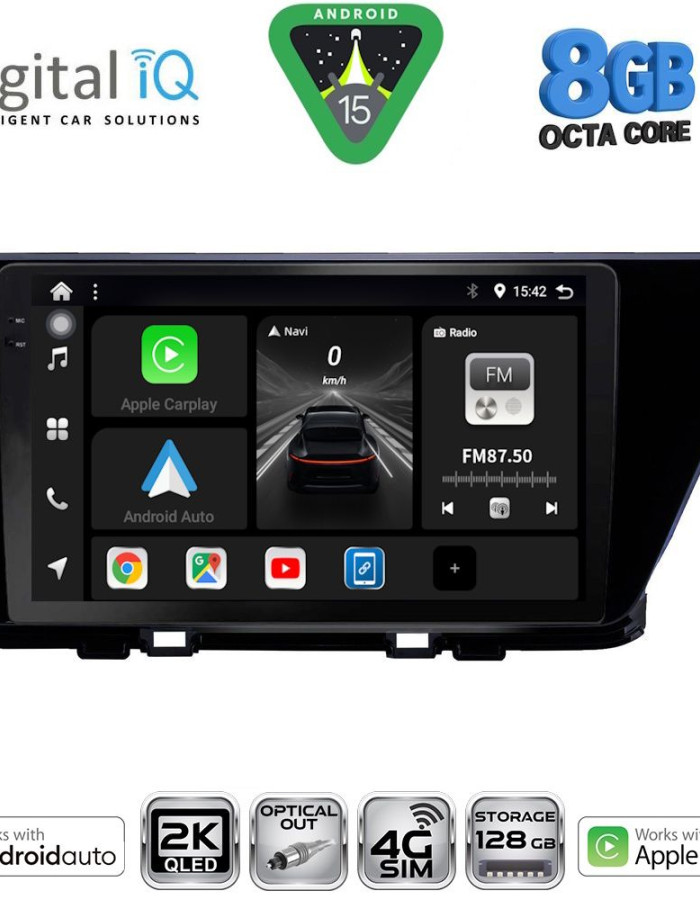 DIGITAL IQ BXK 20305_CPAA (9inc) MULTIMEDIA TABLET for KIA NIRO mod. 2017-2021