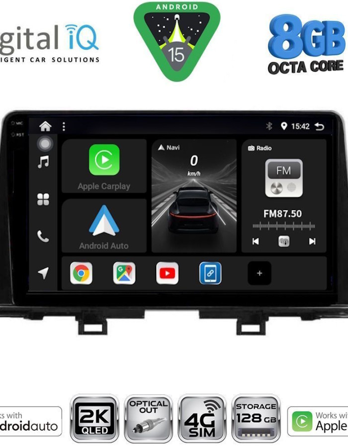 DIGITAL IQ BXK 20309_CPAA (9inc) MULTIMEDIA TABLET for KIA PICANTO mod. 2017-2021