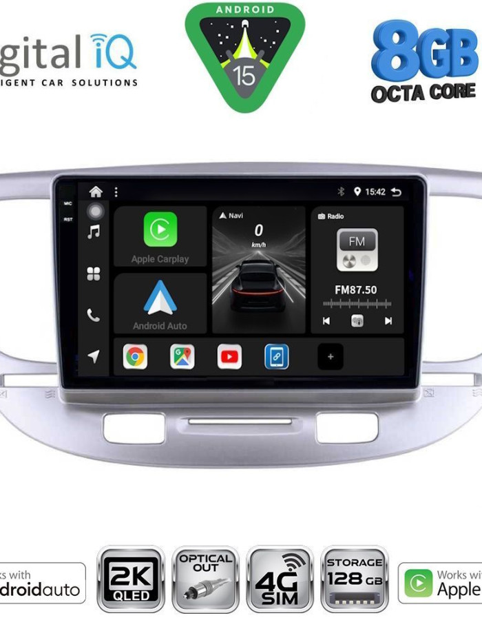DIGITAL IQ BXK 20313_CPAA (9inc) MULTIMEDIA TABLET for KIA RIO mod. 2005-2011