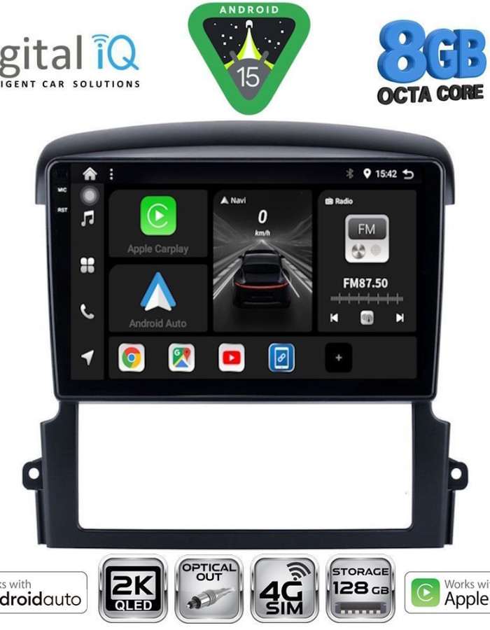 DIGITAL IQ BXK 20317_CPAA (9inc) MULTIMEDIA TABLET for KIA SORENTO mod. 2006-2009
