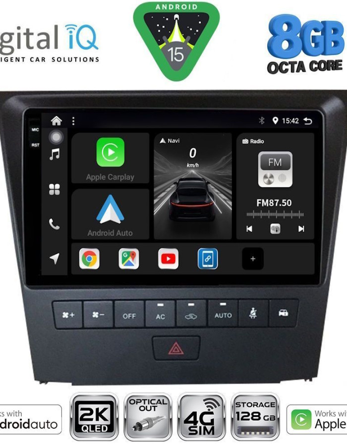 DIGITAL IQ BXK 20341_CPAA (9inc) MULTIMEDIA TABLET for LEXUS GS mod. 2004-2011