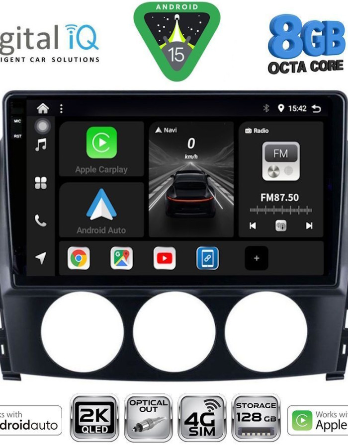 DIGITAL IQ BXK 20392_CPAA (9inc) MULTIMEDIA TABLET for MAZDA MX5 mod. 2005-2015