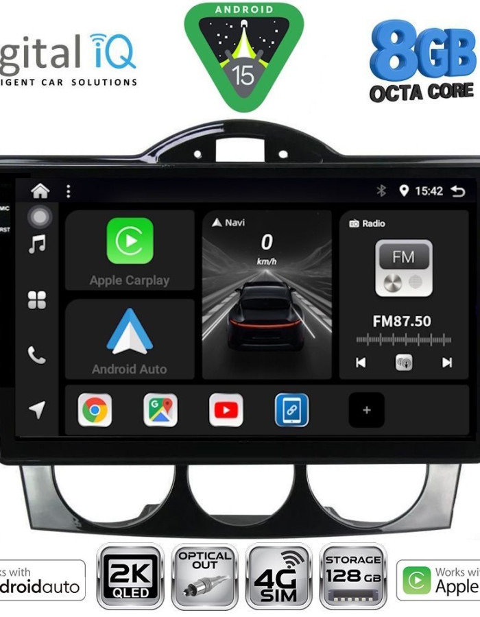 DIGITAL IQ BXK 20394_CPAA (9inc) MULTIMEDIA TABLET for MAZDA RX8 mod. 2001-2008