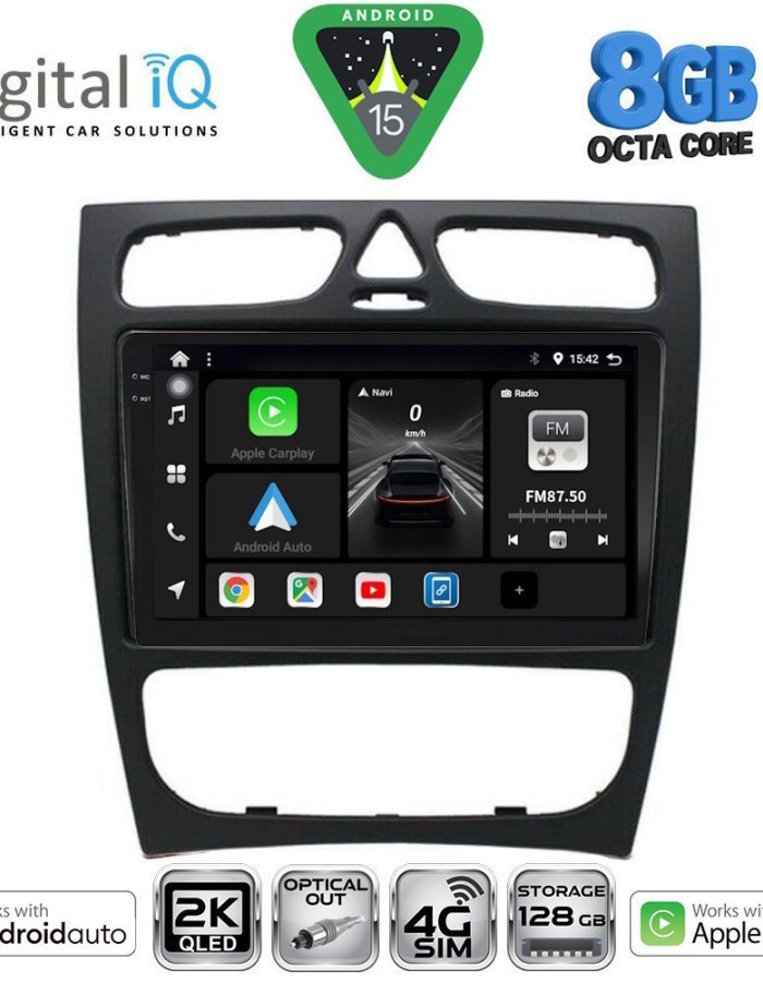 DIGITAL IQ BXK 20402_CPAA (9inc) MULTIMEDIA TABLET for MERCEDES C (W203) mod. 1999-2004