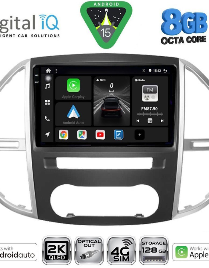 DIGITAL IQ BXK 20429_CPAA (10inc) MULTIMEDIA TABLET for MERCEDES VITO – VIANO  (W447) mod. 2015>
