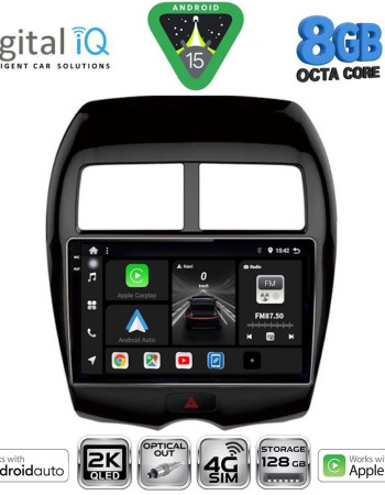 DIGITAL IQ BXK 20430_CPAA (10inc) MULTIMEDIA TABLET for MITSUBISHI ASX mod. 2009-2020 - PEUGEOT 4008 mod. 2012-2018