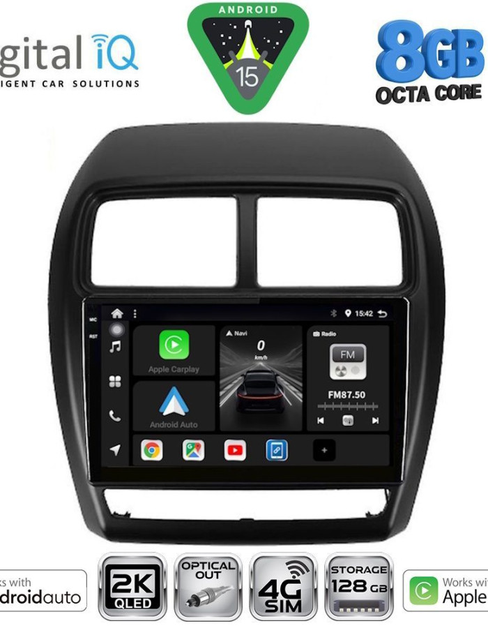 DIGITAL IQ BXK 20431_CPAA (9inc) MULTIMEDIA TABLET for MITSUBISHI ASX mod. 2020-2023