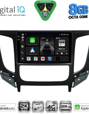 DIGITAL IQ BXK 20437_CPAA CLIMA (9inc) MULTIMEDIA TABLET for MITSUBISHI L200 mod. 2015-2019 with CLIMA