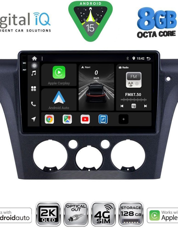 DIGITAL IQ BXK 20441_CPAA CLIMA (10inc) MULTIMEDIA TABLET for MITSUBISHI OUTLANDER mod. 2001-2005 with CLIMA