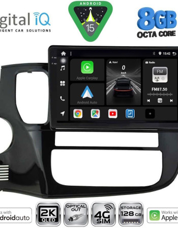 DIGITAL IQ BXK 20443_CPAA (10inc) MULTIMEDIA TABLET for MITSUBISHI OUTLANDER mod. 2013-2020