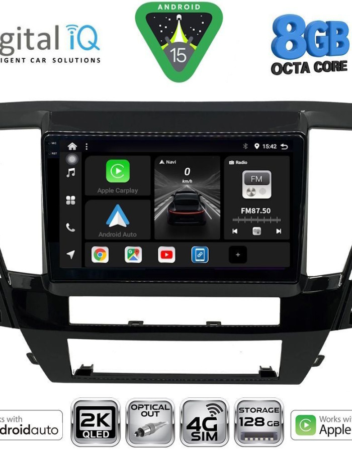 DIGITAL IQ BXK 20447S_CPAA (9inc) MULTIMEDIA TABLET for MITSUBISHI PAJERO SPORT mod. 2020-2026