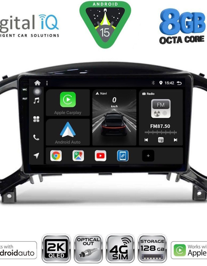 DIGITAL IQ BXK 20452_CPAA (9inc) MULTIMEDIA TABLET for NISSAN JUKE mod. 2009-2020
