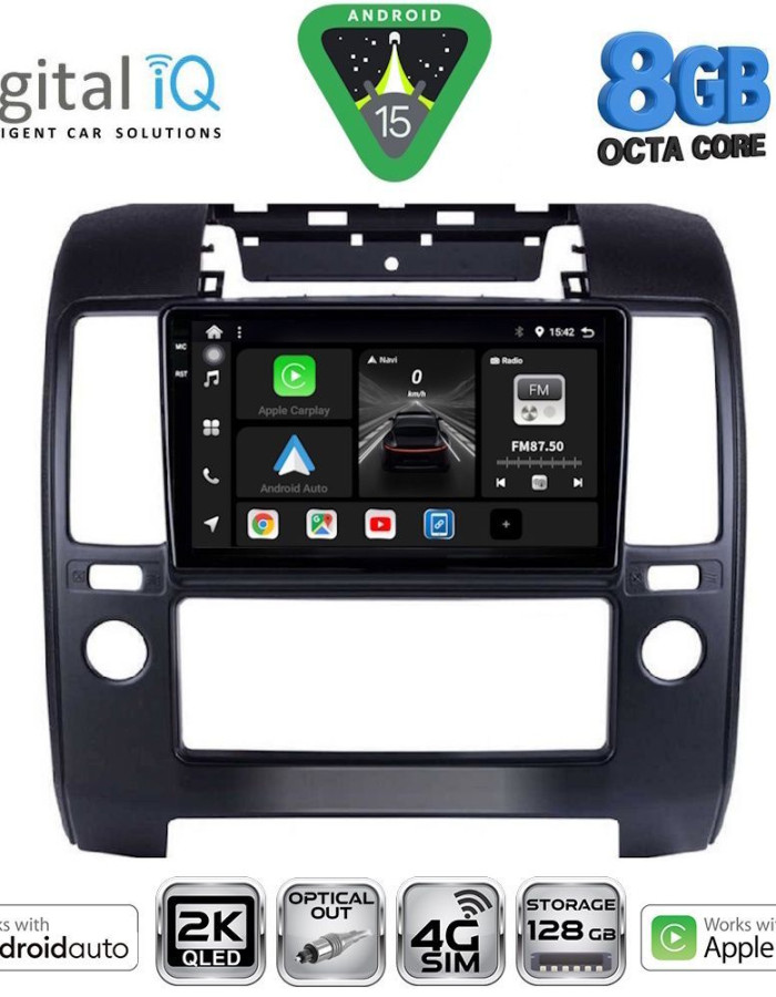 DIGITAL IQ BXK 20454_CPAA A/C (9inc) MULTIMEDIA TABLET for NISSAN NAVARA D40 mod. 2006-2011 με A/C