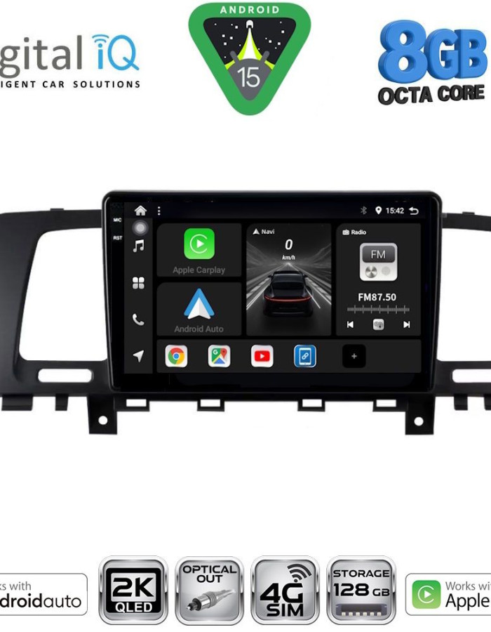 DIGITAL IQ BXK 20462_CPAA (9inc) MULTIMEDIA TABLET for NISSAN MURANO mod. 2007-2014