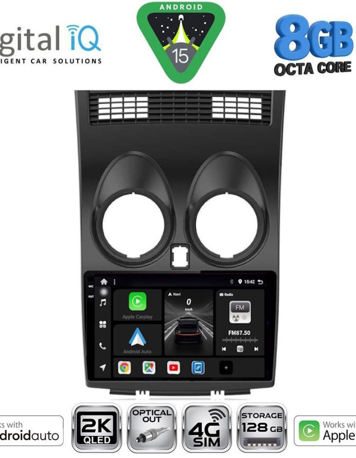 DIGITAL IQ BXK 20466_CPAA (9inc) MULTIMEDIA TABLET for NISSAN QASHQAI mod. 2007-2014