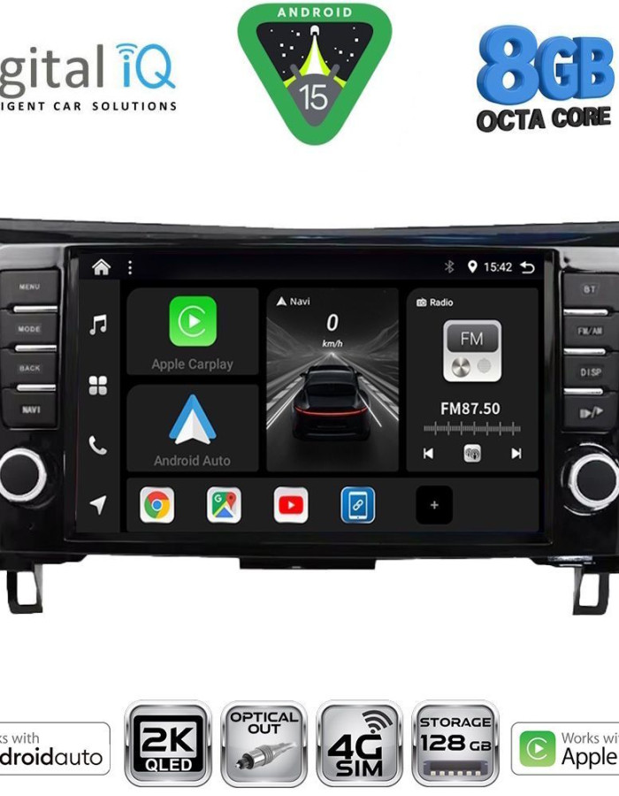 DIGITAL IQ BXK 20467_CPAA (9inc) MULTIMEDIA TABLET for NISSAN QASHQAI - XTRAIL mod. 2014-2021