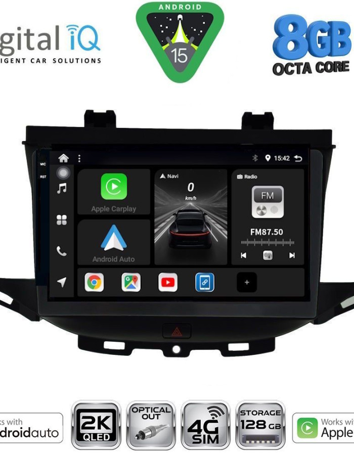 DIGITAL IQ BXK 20483_CPAA (9inc) MULTIMEDIA TABLET for OPEL ASTRA K mod. 2015-2022