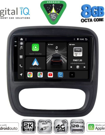 DIGITAL IQ BXK 20499_CPAA (9inc) MULTIMEDIA TABLET for OPEL VIVARO – RENAULT TRAFIC – FIAT TALENDO – NISSAN NV 300 mod. 2014-2019