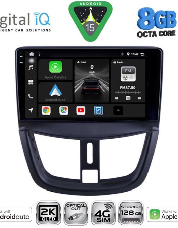 DIGITAL IQ BXK 20507_CPAA (9inc) MULTIMEDIA TABLET for PEUGEOT 207 mod. 2007-2014