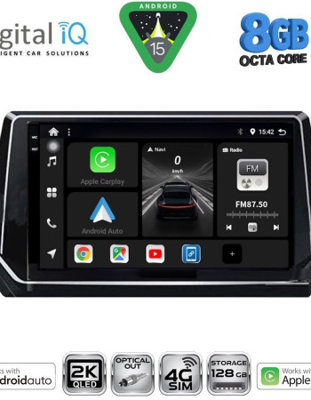 DIGITAL IQ BXK 20509_CPAA (9inc) MULTIMEDIA TABLET for PEUGEOT 208 – 2008 mod. 2021>