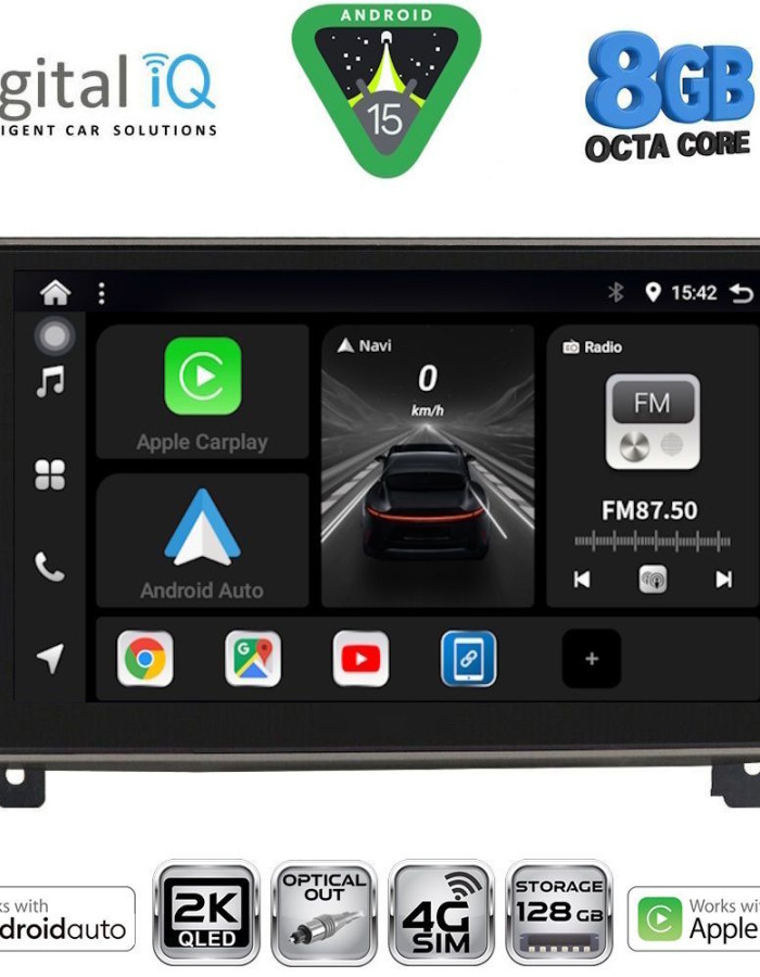 DIGITAL IQ BXK 20517_CPAA (9inc) MULTIMEDIA TABLET for PEUGEOT 407 mod. 2004-2011