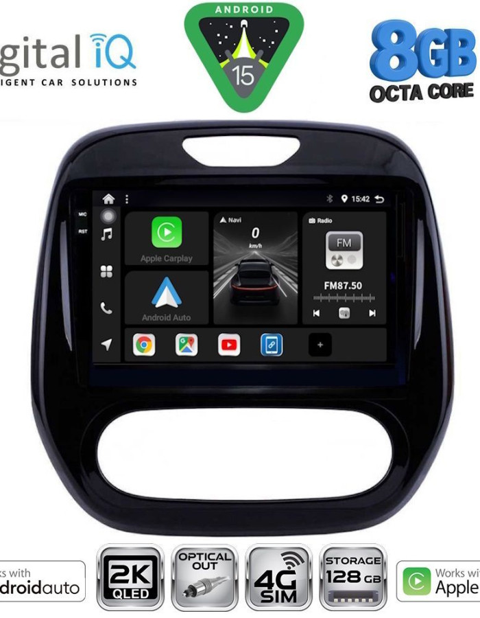 DIGITAL IQ BXK 20542_CPAA (9inc) MULTIMEDIA TABLET for RENAULT CAPTUR mod. 2013-2019