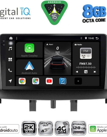 DIGITAL IQ BXK 20556_CPAA (9inc) MULTIMEDIA TABLET for RENAULT MEGANE 3 mod. 2009-2016
